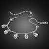 Women Fashion 100 %925 Silver Crown Pendant Anklet Leg Bracelets Anklets Summer On The Leg Accessories Jewelry