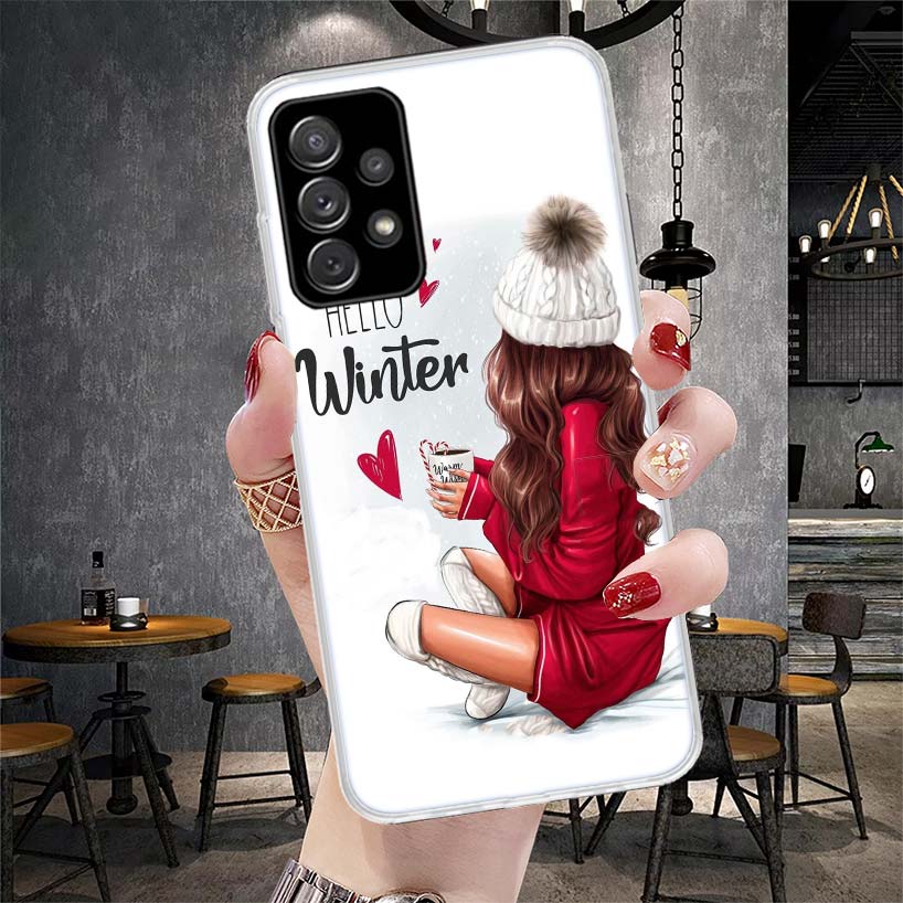 Девушка Босс Женский Кофе Мягкий Чехол Для Телефона Для Samsung Galaxy S22 S23 S24 S25 Edge S26 Ultra S20 FE S21 Plus + Fundas Coque Galaxy