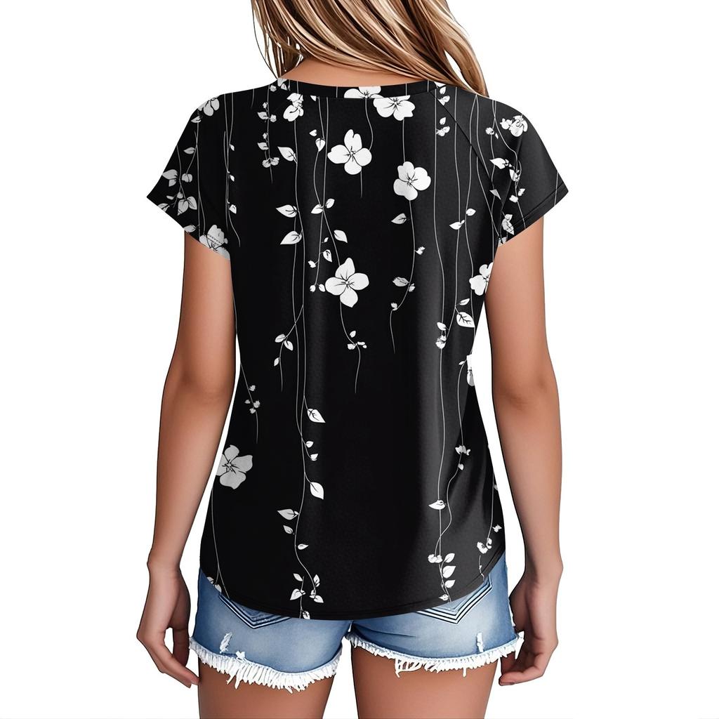 Женские футболки с коротким рукавом, милые туники с круглым вырезом, топы, базовые футболки, блузки, свободный пуловер