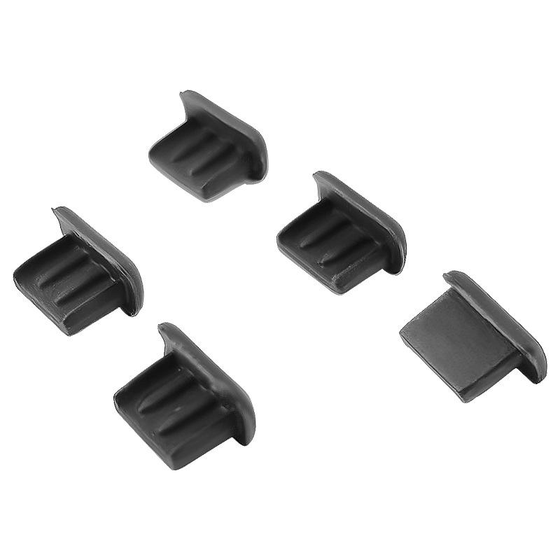 Micro USB Dust Plugs (1-10pcs) - Soft Silicone Anti-Dust Charge Port Cover for Android Phone/Laptop/Power Bank, Precise Size