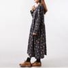 Women Print Floral Dress Spring Korean Fashion Women Long Sleeve Casual O-Neck Mori Girl Dress