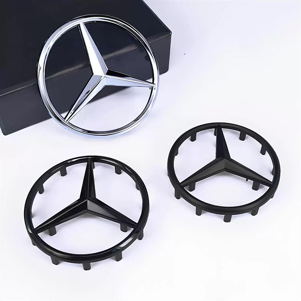 CRI1SSS 1pcs 52mm 57mm Car Steering Wheel Badge Emblem Sticker Mercedes Benz Amg W204 W205 W212 W213 W221 W177 W246 GLA GLC A Class