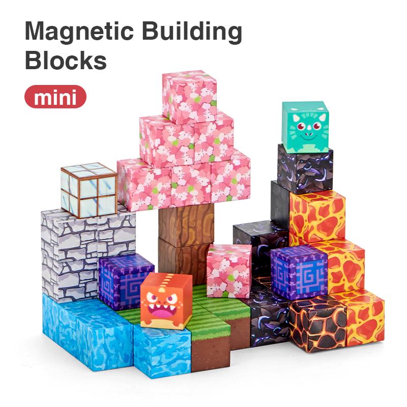 50pcs Set Toys STEM MontessoriStacking Cubes Construction Set ChristmasGift