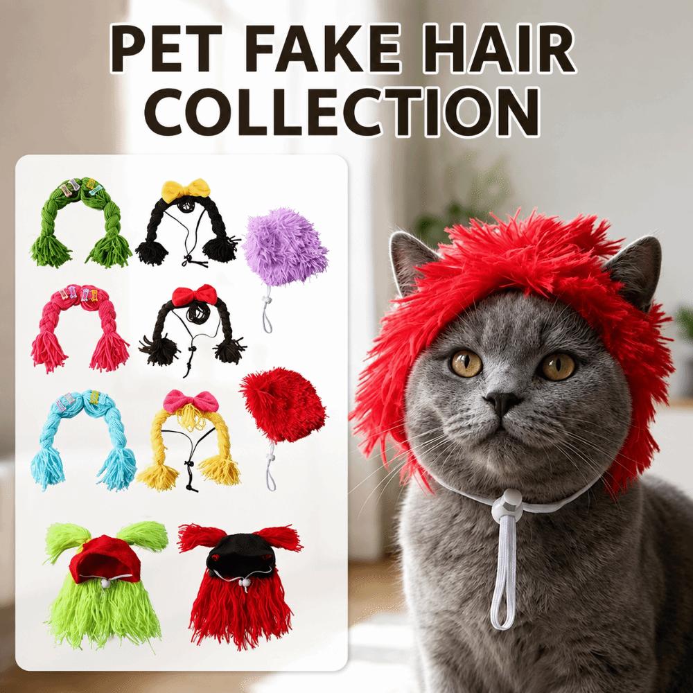 Funny Pet Wig Decorative Pet Costume Lightweight Dog Wig Holiday Decoration