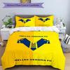 3pcs Football Team (69) Design Cover Set - HD Printed Bedding with 1 Cover and 2 Pillowcases - Perfect for Home and Dorm Decor