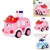 Plastic Pressing Police Car Toy For Kids With Push Drive And Visual Development
