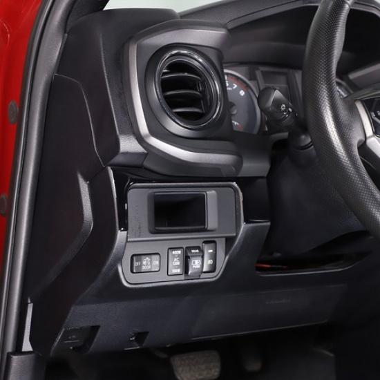 Наклейка-молдинг на панель боковой части приборной панели Piano Black для Toyota Tacoma 2016-22