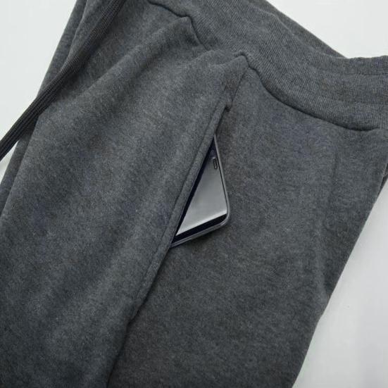 Мужские спортивные штаны средней посадки с эластичным поясом, регулируемым шнурком, карманами, однотонные, повседневные