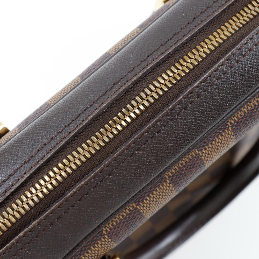 Louis Vuitton Triana Handbag N51155 Brown Damier Canvas Women Used