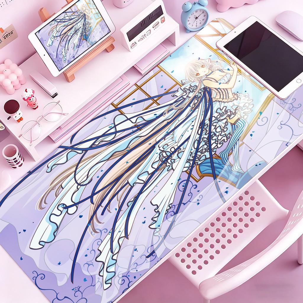 Аниме CChobits Милый Чи Коврик для мыши Нескользящая резина Игровой Баланс Компьютерный коврик Декорация Deskmat Ноутбук Офис Большой