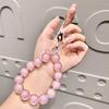 Colorful Beaded Bracelet New Style Ab Women's Mobile Phone Case Lanyard Keychain Accessory