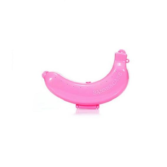 Banana Storage Case Cute Portable Protector Holder for Outdoor Travel Picnic Camping (Yellow/Pink/Green) 4
