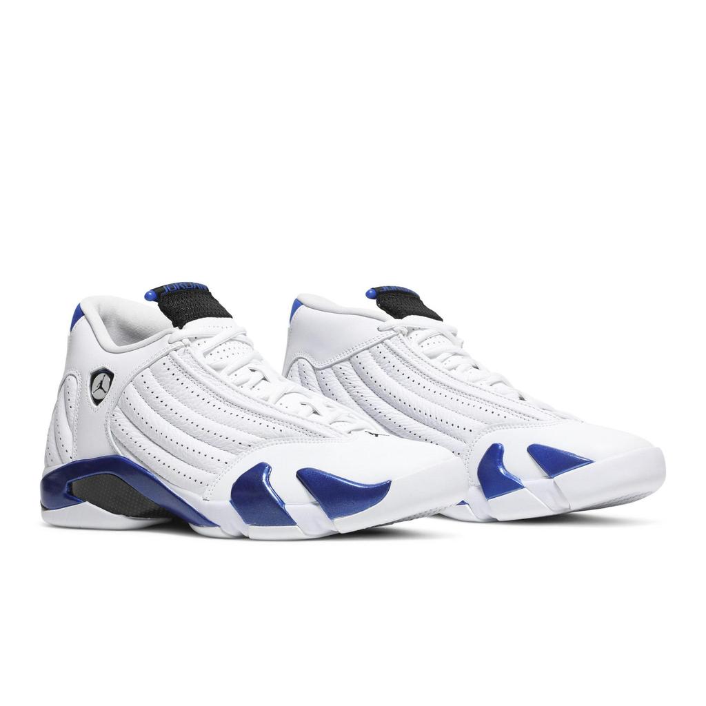 Air Jordan 14 Retro 'Hyper Royal' (Unisex) White / Hyper Royal / Black Vintage Basketball Shoes 487471 104