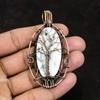Tree Of Life Dendrite Opal Pendant Gemstone Pendant Copper Wire Wrapped Pendant Handmade Dendrite Jewelry Designer Pendant Gift For Friend