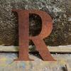 Vintage Metal Letter Wall Art (12 Inch) - Rustic A-Z Alphabet Sign, Industrial Style Decor for Home, Kitchen, Bar, and Housewarming Gifts