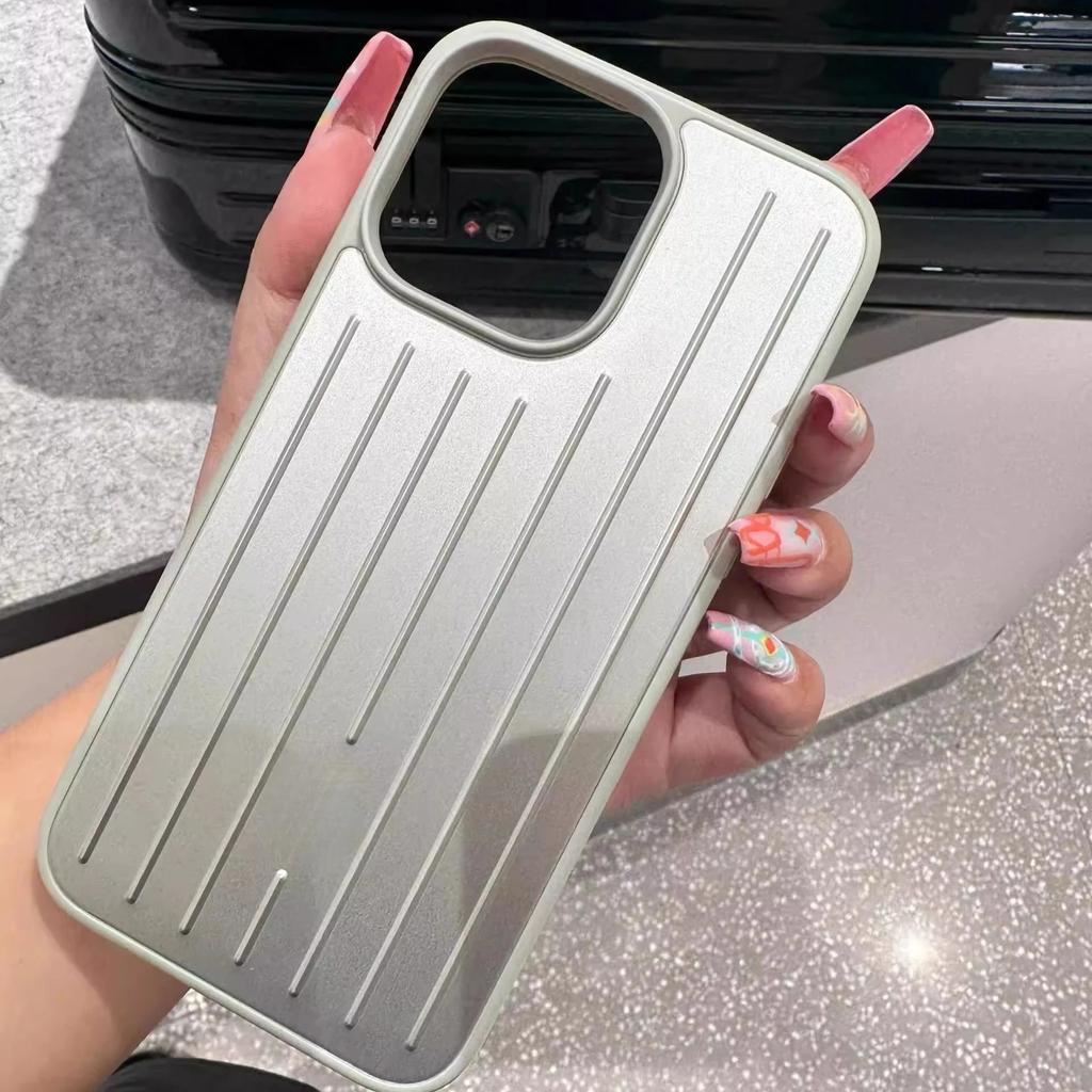 Стильный деловой чехол для телефона с 3D гофрированной полоской, чехол-бампер, жесткий, противоударный, с коробкой для iPhone 16 15 14 13 ProMax