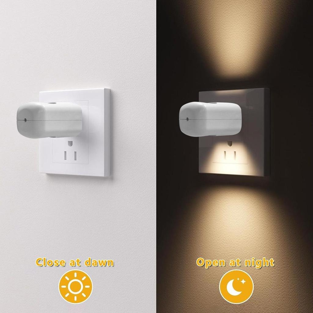 Night Light Plug In LED Room Lamp Bathroom Night Light With Auto Dusk To Dawn Sensor For Bedroom Home Bathroom Living Room