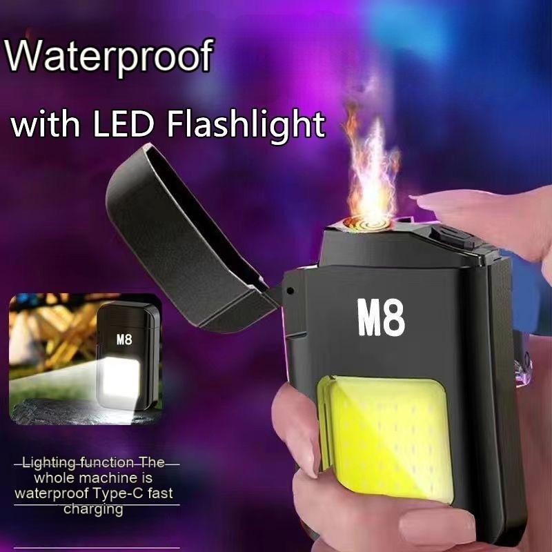 COB Рабочий свет с аккумулятором Электрическая зажигалка 4 режима Перезаряжаемый Высокий люмен Портативный Светодиодный свет для Кемпинга Пешего туризма Бега Лампа