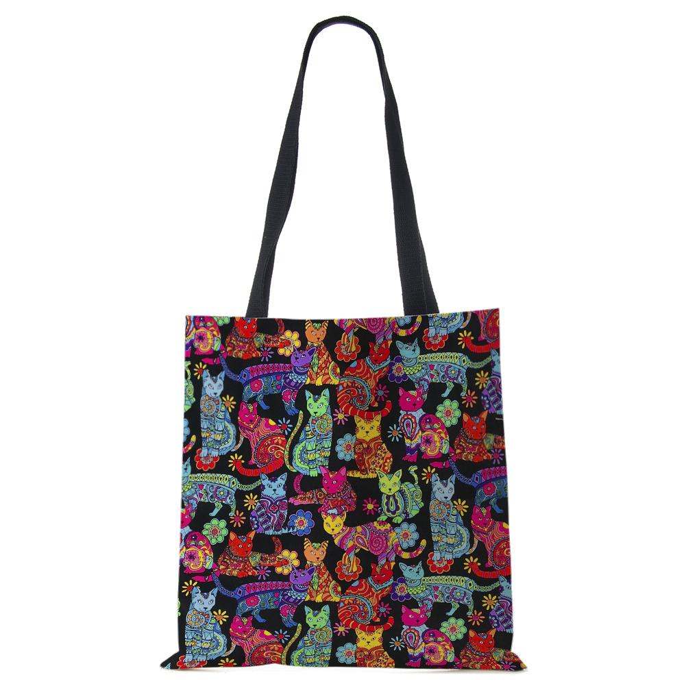 Женская сумка на плечо, многоразовые сумки, продуктовые складные дорожные школьные пляжные сумки