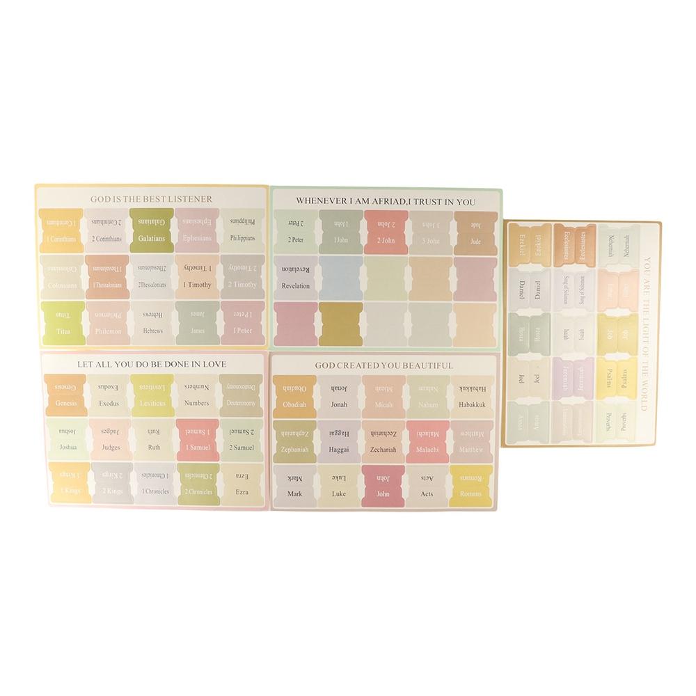 5 Sheet Bible Sticker Writable Bible Label Book Accessories Bible Index  Bookmark