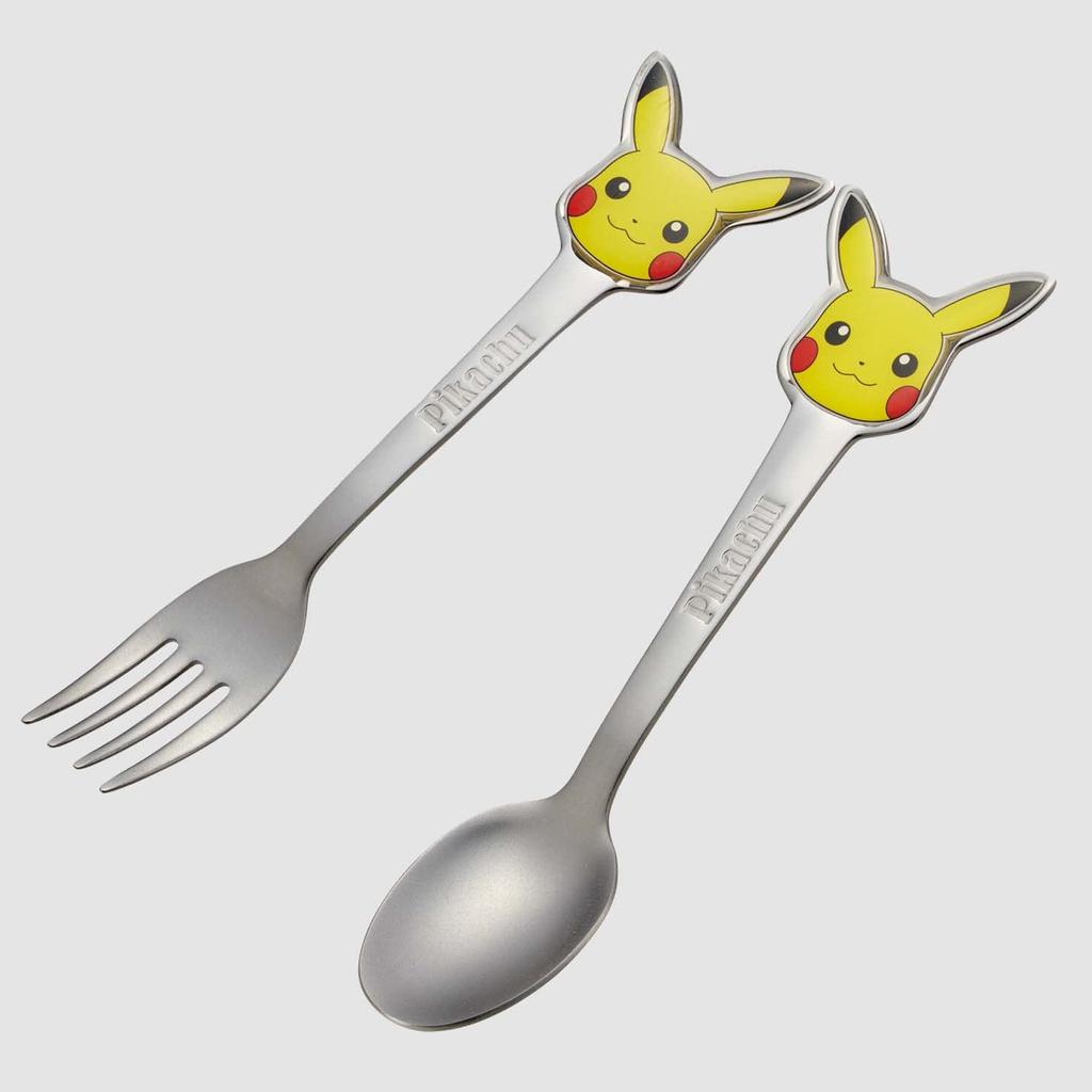 Skater Stainless Steel Spoon, 3D Die-Cut Spoon for Children, Pokemon Design, DSS1C-A