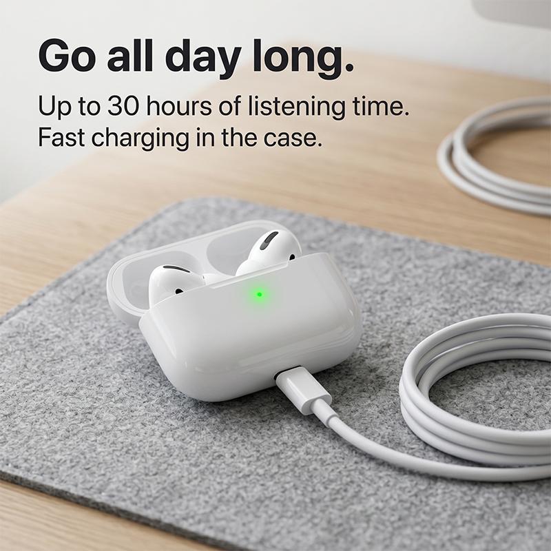 Air Pro High-Fidelity Bluetooth Earphones Acoustic Optimized Design Pressure Vents Deep Bass Wireless Earbuds