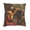 John William Waterhouse The Soul Of The Rose Pillow Case 45x45cm Decor Home Vintage Oil Painting Chair Cushion Square Pillowcase