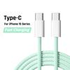 PD 35W Fast Charging Type C Cables For Apple iPhone 15 Pro Max Plus USB C Quick Charge Charger 1M 2M Data Cord Phone Accessories