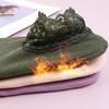 Повседневные низкие кружевные термоноски для женщин, толстые домашние носки для пола, теплые, бархатные, однотонные, нескользящие, дышащие носки-тапочки