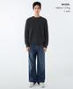 MUSINSA STANDARD Cotton Ribbed Crew Neck Knit [Medium Grey]