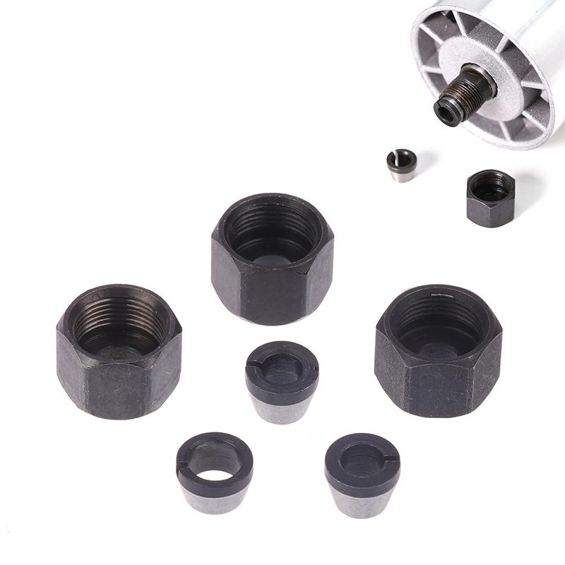 1 комплект деталей электрического фрезерного станка 6 мм 6,35 мм 8 мм цанговый патрон гравировальный обрезной станок с адаптером для фрезерной фрезы