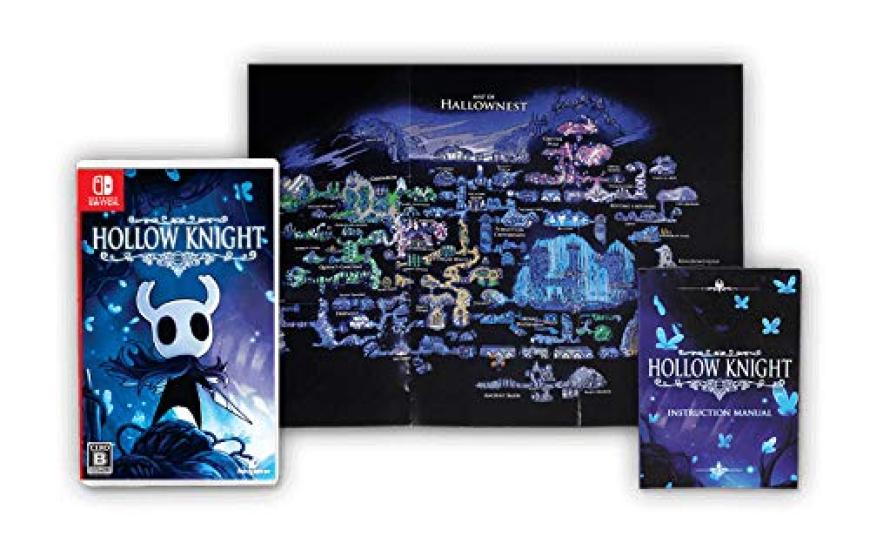 Hollow Knight Switch постоянный бонус оригинальное руководство пользователя и складная карта Hollow - (Включает предметы Nest)