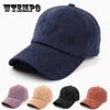 Autumn and Winter New Suede Soft Top Baseball Cap Men's and Women's Solid Color Cap Sun Hat