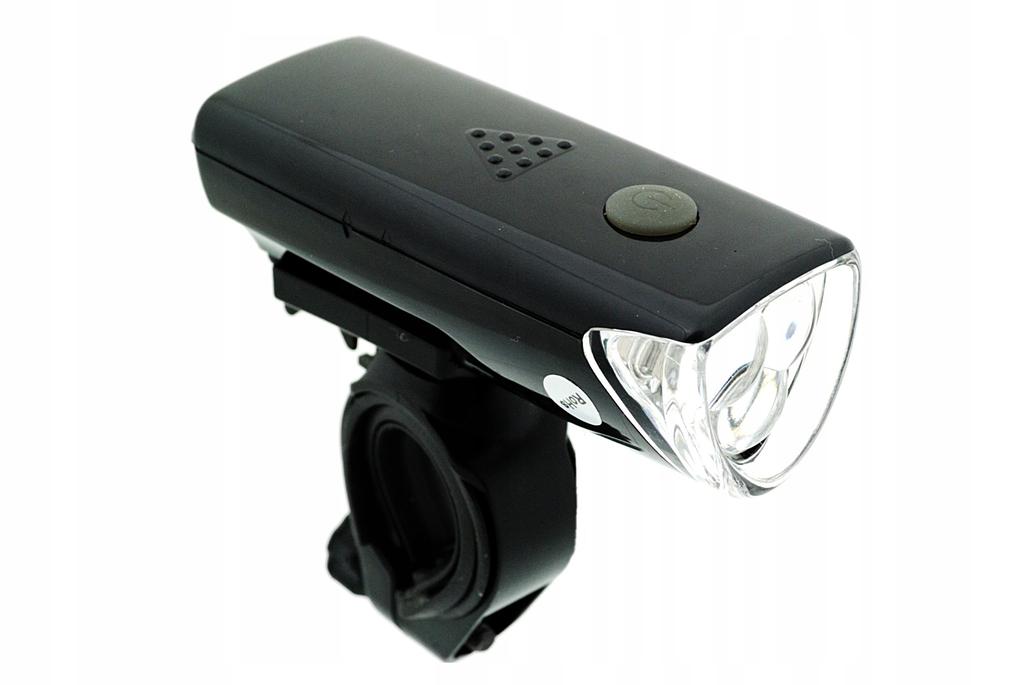 Black Battery-Powered Led Bicycle Light Set Front And Rear Bike Lights