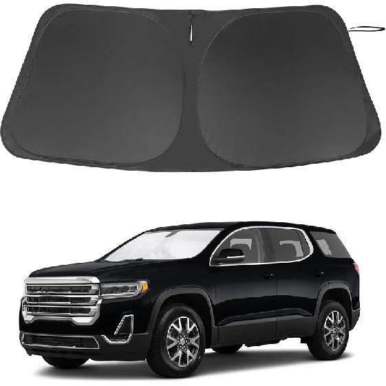 TINGLU Солнцезащитный козырек для Tesla Model X Tesla X 2016-2024 2025 Аксессуары Солнцезащитный козырек на лобовое стекло Защита от УФ-лучей Накидка на солнцезащитный козырек С