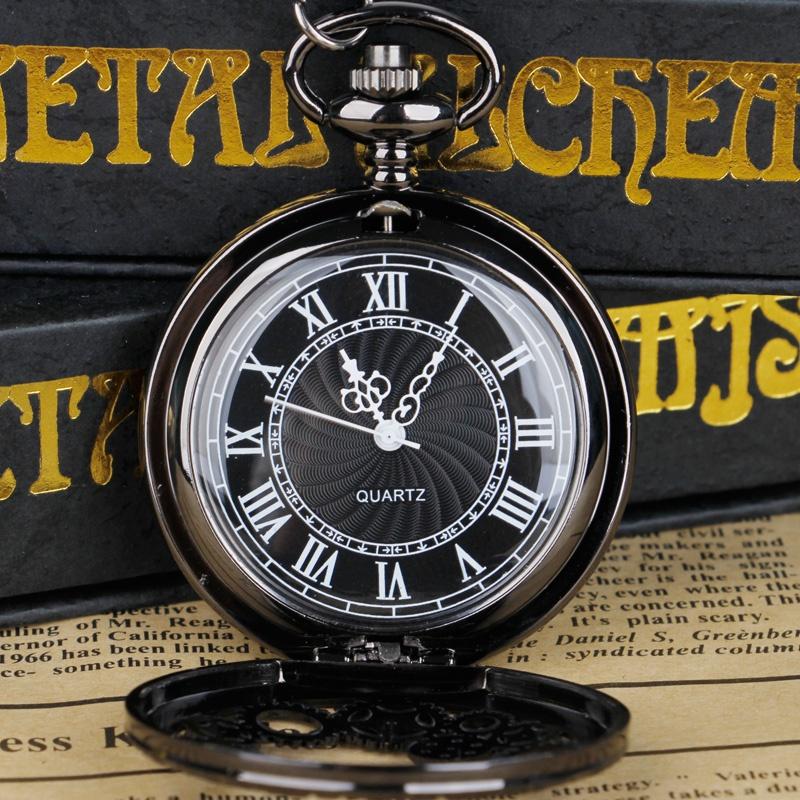 Steampunk Copper Vintage Hollow Gear Hollow Quartz Pocket Watch Necklace Pendant Clock Chain Men Women