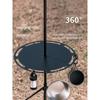 Outdoor Folding Picnic Table Round Camping Table Aluminum Alloy Dining Table With Tripod Storage Bag Camping Side Table
