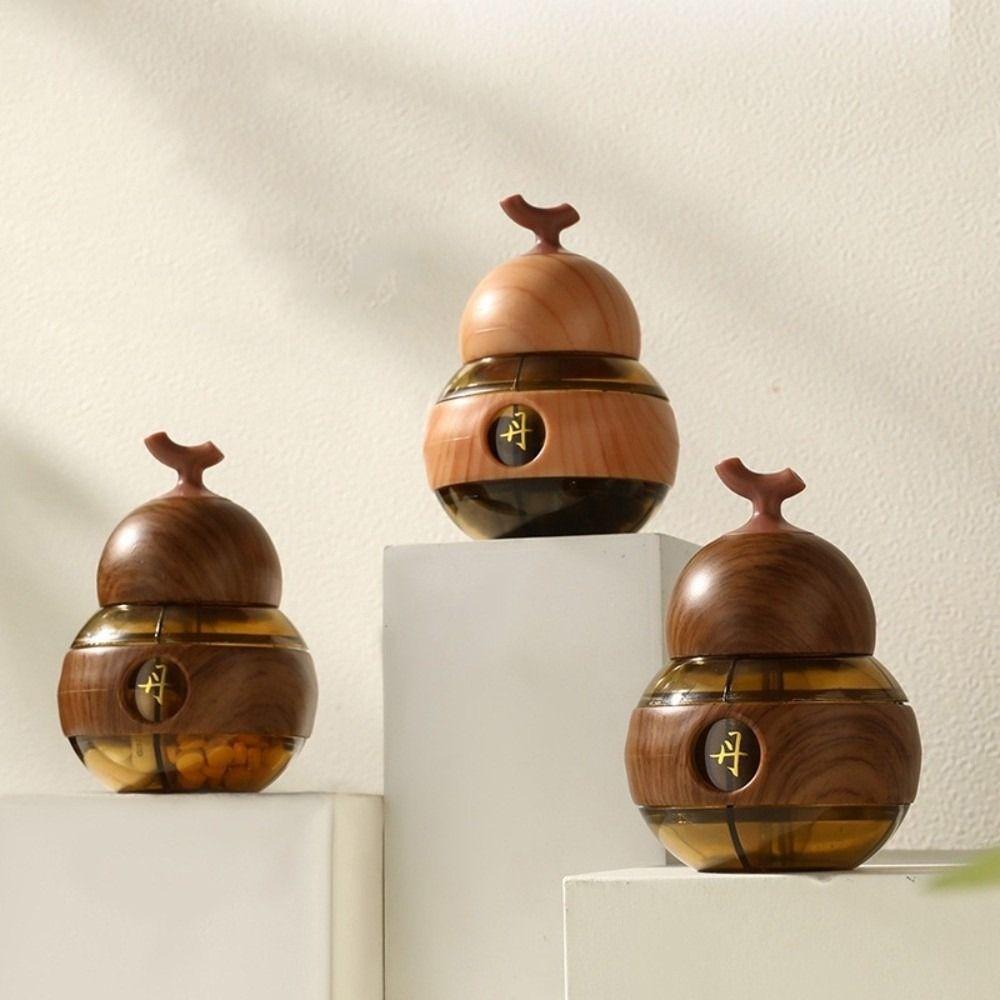 Sealed Pill Storage Box Gourd Design Portable Pill Dispenser Pill Organizer Elderly