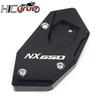 For HONDA XLV 600 650 700 TRANSALP / DOMINATOR NX 650 / FMX 650 CNC Kickstand Foot Side Stand Extension Pad Support Plate