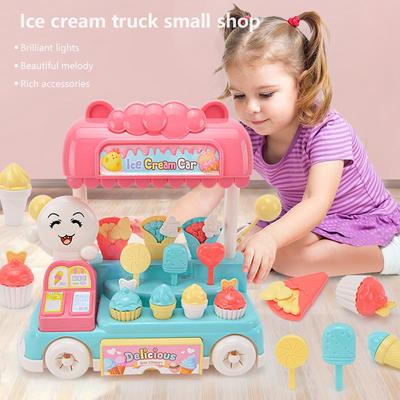 Детские игровые домики, игрушки, звук и свет, музыка, конфеты, мороженое, закуски, автомобильные аксессуары, случайный цвет