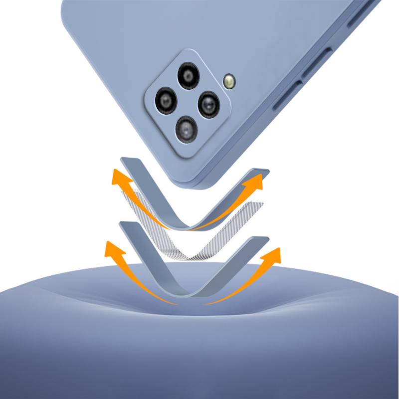Роскошные квадратные жидкие силиконовые чехлы для Samsung Galaxy M40s M32 M42 5G Camera Защитные 360 противоударные мягкие чехлы для мобильных телефонов