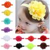 Lovely Hollow Cloth Flower Baby Girl Headband Elastic Band Headwear Decor Gift