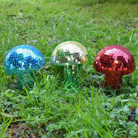 Диско-шар в виде гриба для вечеринки, блестящее зеркало, диско-шар, украшение, ретро-светоотражающая плитка для дискотеки, гриб, домашние бары, вечеринки, свадьбы, ночные клубы, орнамент