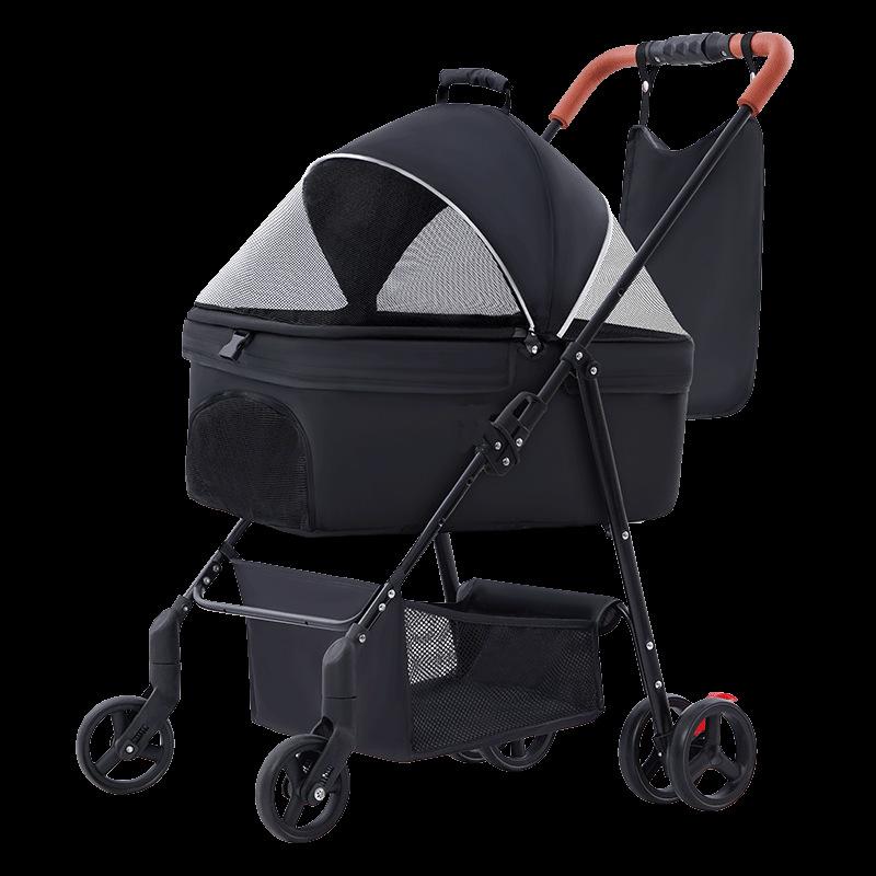 DL01 Тележка для домашних животных, для собак, кошек, плюшевых малышей, для маленьких домашних животных, легкая, съемная, складная, с одним колесом