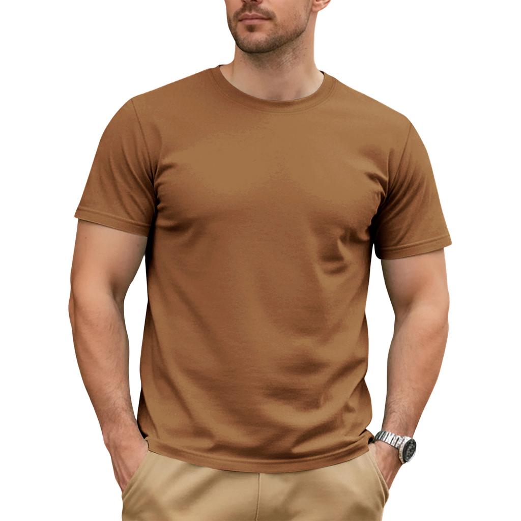 Mens T-Shirts Crew Neck Cotton T Shirts for Men Classic Fit T Shirt Men Short Sleeve T-Shirts for Man Casual Style
