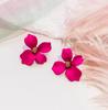 New Personality Temperament Sweet And Rotten Multicolor Three-dimensional Flower Earrings Fashion Wild Female Jewelry Gift