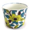 Waza No Kura Stylish Kutani Ware Soba Choko (Soba Cup) with Overglaze Peony Design, High-Quality Ceramic, Japanese Tableware, Made In Japan