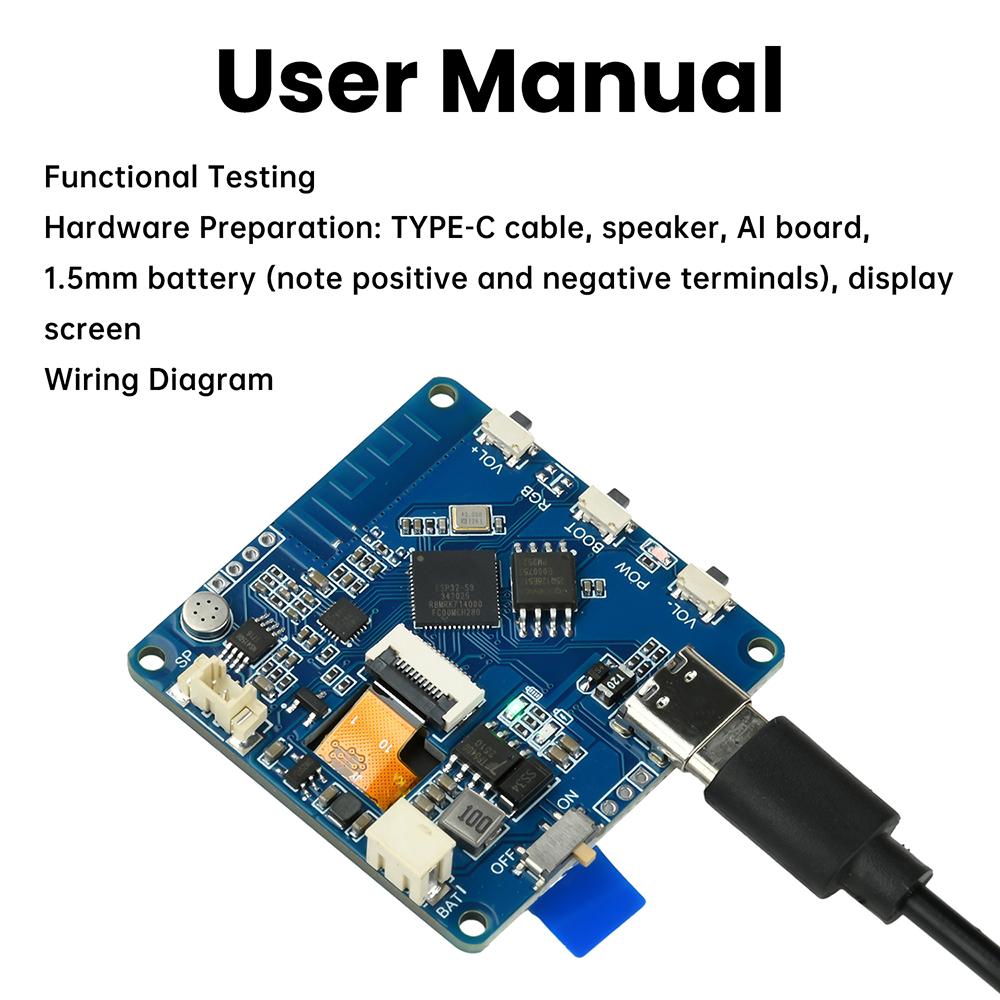 ESP32-AI WIFI Voice Chat Module Intelligent Voice Assistant Supports Ai/Deepseek/Qwen Model Voice Chat Module Type C