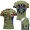 2024 Summer Quick Dry Short Sleeve Australian Forest Camo 3D Printed T-shirt Men's Jungle Desert Camo Outdoor Breathable T-shirt