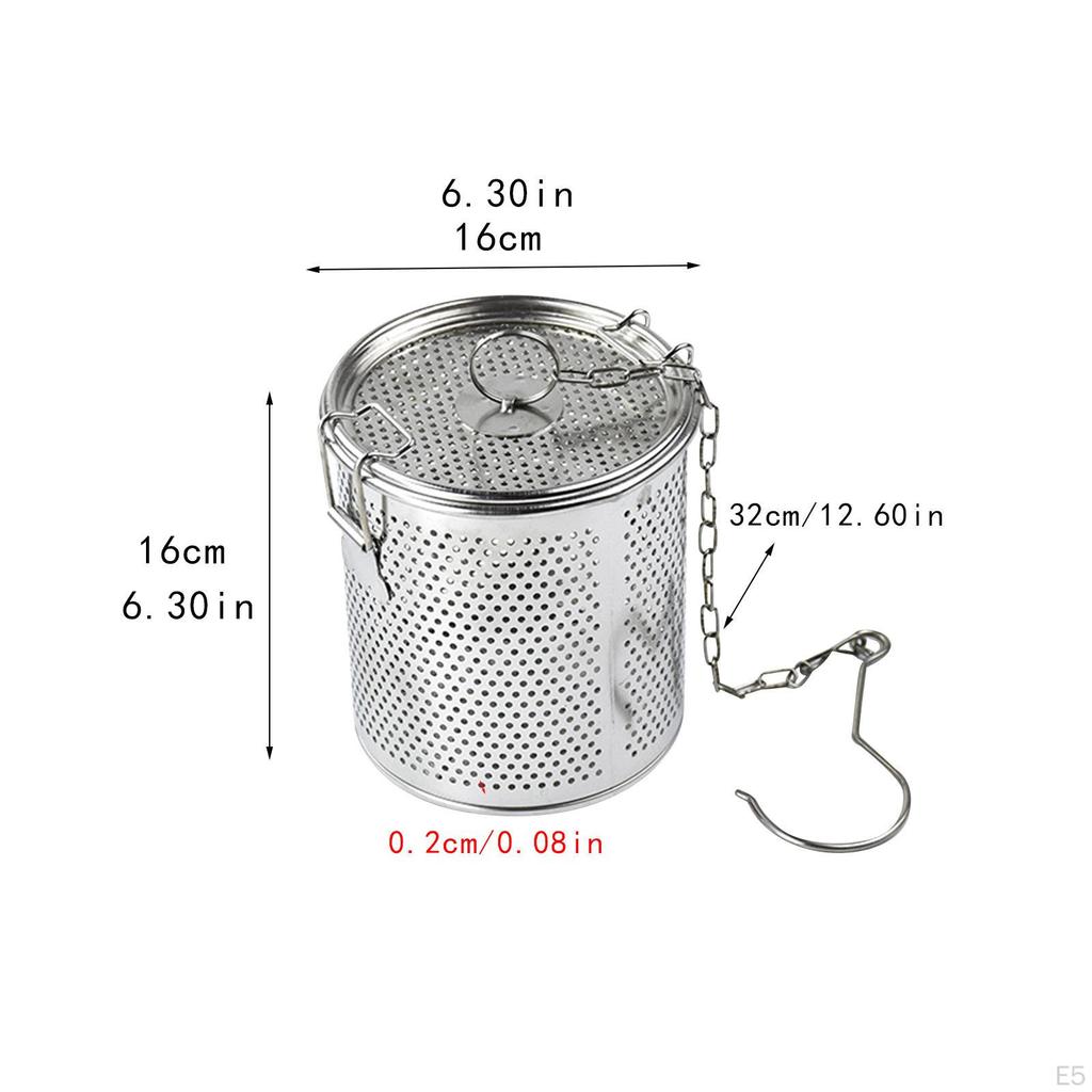 Фильтр для приправ, заварник для чая, легко моющийся, корзина для разделения приправ для супа, нержавеющая сталь